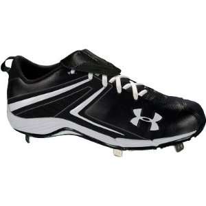  Under Armour Womens Glyde II Blk/Wht Metal Cleats   Size 
