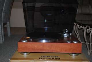 Denon DP 500M in mint condition with no cabinet or dust cover flaws 