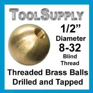 221 1/2 threaded brass balls drilled tapped