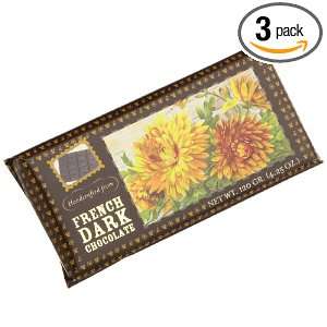   Vintage Art French Dark Chcolate (Chrysanthemums), 4.25 Ounce Bars