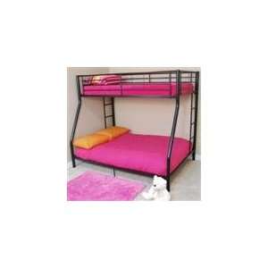   Twin/Double Bunk Bed   Black by Walker Edison Furniture & Decor