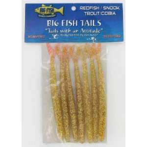  Big Fish Tackle Co Big Fish Tail 6 Gold Hologram Fleck 