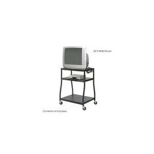  Steel Wide Body Cart 44 High in Black by Safco Office 