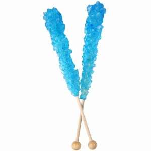 Rock Candy Sticks Wrapped Blue Grocery & Gourmet Food